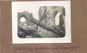 Eglise d'Anizy le Château près Soissons, 1919