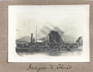 Drague à Ténès, Algeria, ca 1920