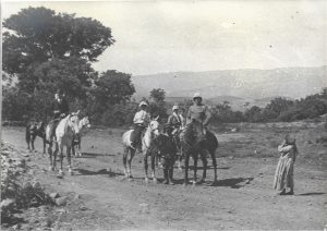 French officers at Kalaat el Hosn, Syria, 1922