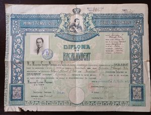 Diplomă de bacalaureat, Colegiul Național Sf Sava din București, 1942