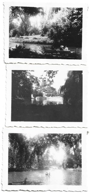 Parcul Cișmigiu, București, anii 1930, lot de 3 fotografii