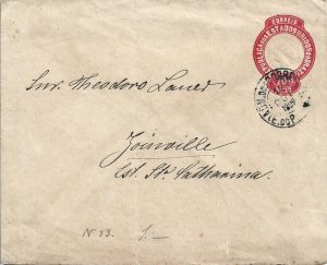 Întreg poștal Brazilia 100 reis/Postal stationery Brazil 100 reis correio