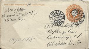 Întreg poștal Republica Mexicana 5 centavos 1914/Postal stationery Republica Mexicana 5 centavos 1914