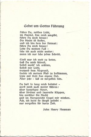 Gebet um Gottes Führung