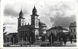 Szatmárnémeti, Róm kat székesegyház, carte poștală, Satu Mare