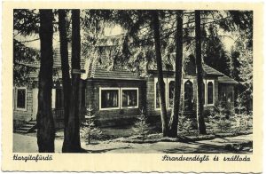 Hargitafürdő, Strandvendéglő és szálloda, carte poștală, Harghita-Băi