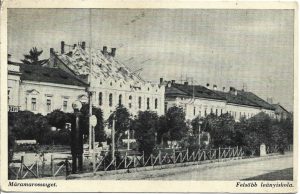 Máramarossziget, Felsőbb leányiskola, carte poștală, Sighetu Marmației