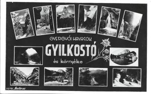 Gyergői havasok, Gyilkostó és környéke, carte poștală, Lacul Roșu