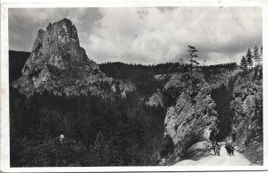 Gyilkos-tó környéke, Oltárkő a Kőkapuval, carte poștală, Lacul Roșu