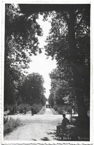 Felixfürdő, Sétány, carte poștală, Băile Felix