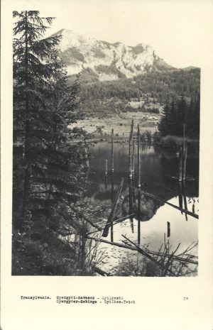 Transylvania, Gyergyói-havasok, Gyilkostó/Gyergyóer-Gebirge, Gyilkos-Teich, carte poștală, Lacul Roșu