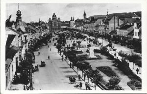 Marosvásárhely, Főtéri részlet, carte poștală, Târgu Mureș