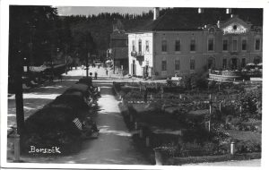 Borszék, Parkrészlet, carte poștală, Borsec