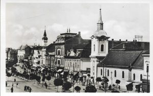 Marosvásárhely, Széchenyi-téri részlet, carte poștală, Târgu Mureș