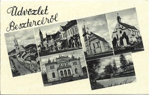 Üdvözlet Besztercéről, carte poștală, Bistrița