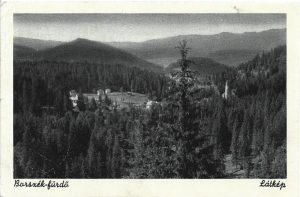 Borszék-fürdő, Látkép, carte poștală, Borsec