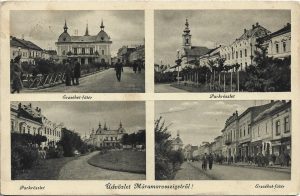 Üdvözlet Máramarosszigetről, carte poștală, Sighetu Marmației