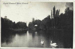 Parcul Comunal Lacul, Caracal, carte poștală