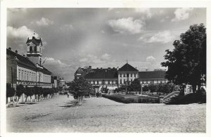 Sepsiszentgyörgy, Parkrészlet, kir Törvényszék, carte poștală, Sfântu Gheorghe