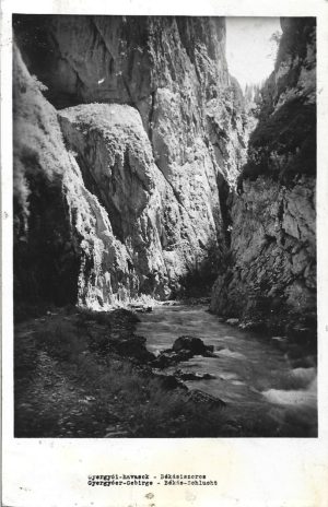 Gyergyói-havasok, Békásiszoros/Gyergyóer-Gebirge, Békás-Schlucht, carte poștală