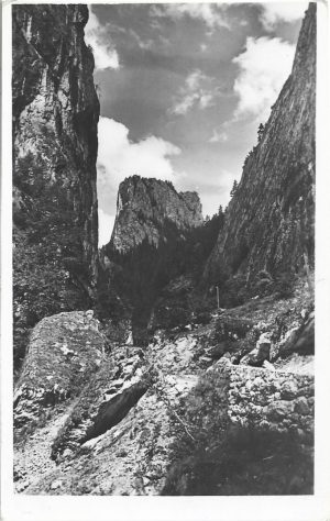 Gyergyószentmiklós - Békás-szoros, Oltárkő, carte poștală, Cheile Bicazului