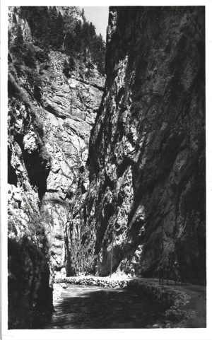 Gyergyói-Havasok, Békás-szoros, carte poștală, Cheile Bicazului