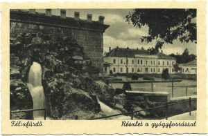 Felixfürdő, Részlet a gyógyforrással, carte poștală, Băile Felix