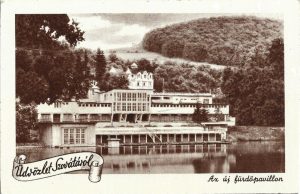 Üdvözlet Szovátáról, Az új fürdőpavillon, carte poștală, Sovata