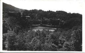 Szováta-fürdő, Kilátás a Medvetóra, carte poștală, Sovata