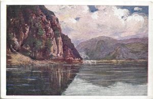 Részlet a Kazánszorosból-Partie aus dem Kasanpasse, carte poștală