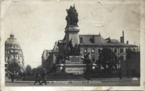 București, Statuia I C Brătianu, carte poștală