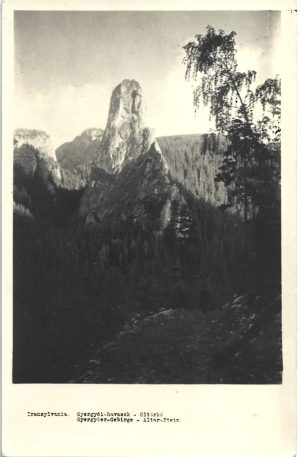 Transylvania, Gyergyói-havasok, Oltárkő/Gyergyőer-Gebirge, Altar-Stein , carte poștală