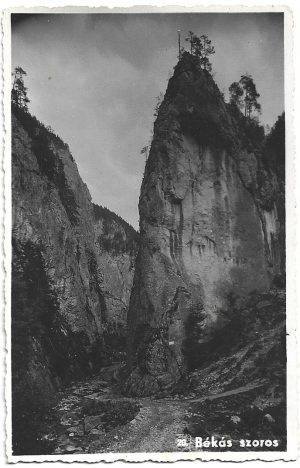Békás Szoros, carte poștală, Cheile Bicazului