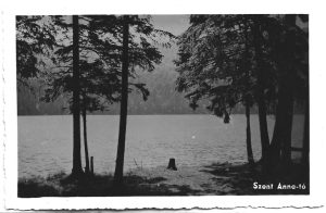 Szent Anna-tó, Tusnád-fürdő, carte poștală, Lacul Sfânta Ana