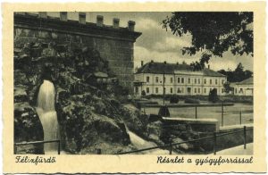 Felixfürdő, Részlet a gyógyforrással, carte poștală, Băile Felix