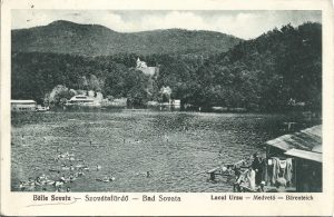 Băile Sovata - Szovátafürdő - Bad Sovata, Lacul Ursu - Medvetó - Bärenteich, carte poștală