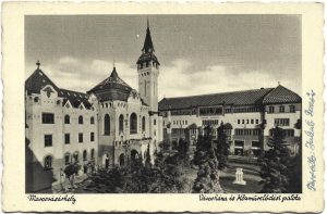 Marosvásárhely, Városháza és Közmüvelődési palota, carte poștală, Târgu Mureș