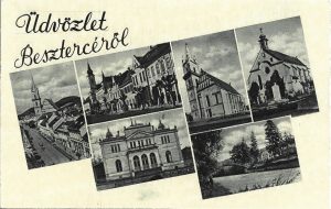 Üdvözlet Besztercéről, carte poștală, Bistrița