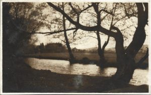 Peisaj din România, 1931, carte poștală circulată Cluj - Bistrița