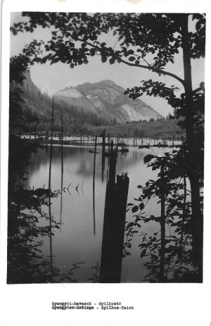 Gyergyói-havasok, Gyilkostó/Gyergyóer-Gebirge, Gyilkos-Teich, carte poștală, Lacul Roșu