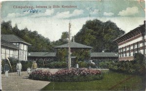 Câmpulung, Intrarea la Băile Krețulescu, carte poștală