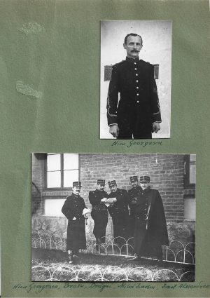 Ofițeri din garnizoana Râmnicu Sărat, 1901, lot de 2 fotografii