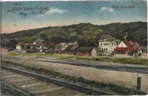 Băile Slănic-Prahova, Piața Cuza Vodă, carte poștală
