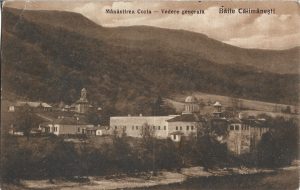 Mănăstirea Cozia - Vedere generală, Băile Călimănești, carte poștală expediată la Craiova actorului Ioachim Dordea de la Congresul studenților legionari din Oltenia ținut la Râmnicu Vâlcea, 1934