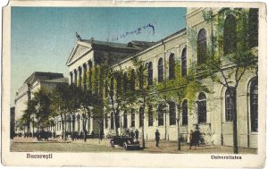 București, Universitatea, carte poștală