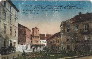 Temesvár, Belváros - Báthory-utca erdely laktanyával/Innere Stadt, Báthorygasse mit Siebenbürger Kaserne/Timișoara - Str General Praporgescu, carte poștală
