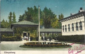 Câmpulung, Băile, carte poștală, cu defecte