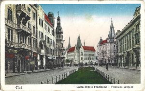 Cluj, Calea Regele Ferdinand/Ferdinand kiraly-út, carte poștală