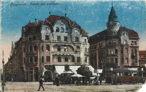 Nagyvárad, Fekete sas szálloda, carte poștală, Oradea