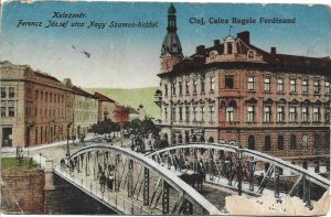 Kolozsvár, Ferencz József urca Nagy Szamos-hiddal/Cluj, Calea Regele Ferdinand, carte poștală